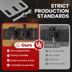 MooxHAI flexible hole design fits non-standard E-Tracks.
