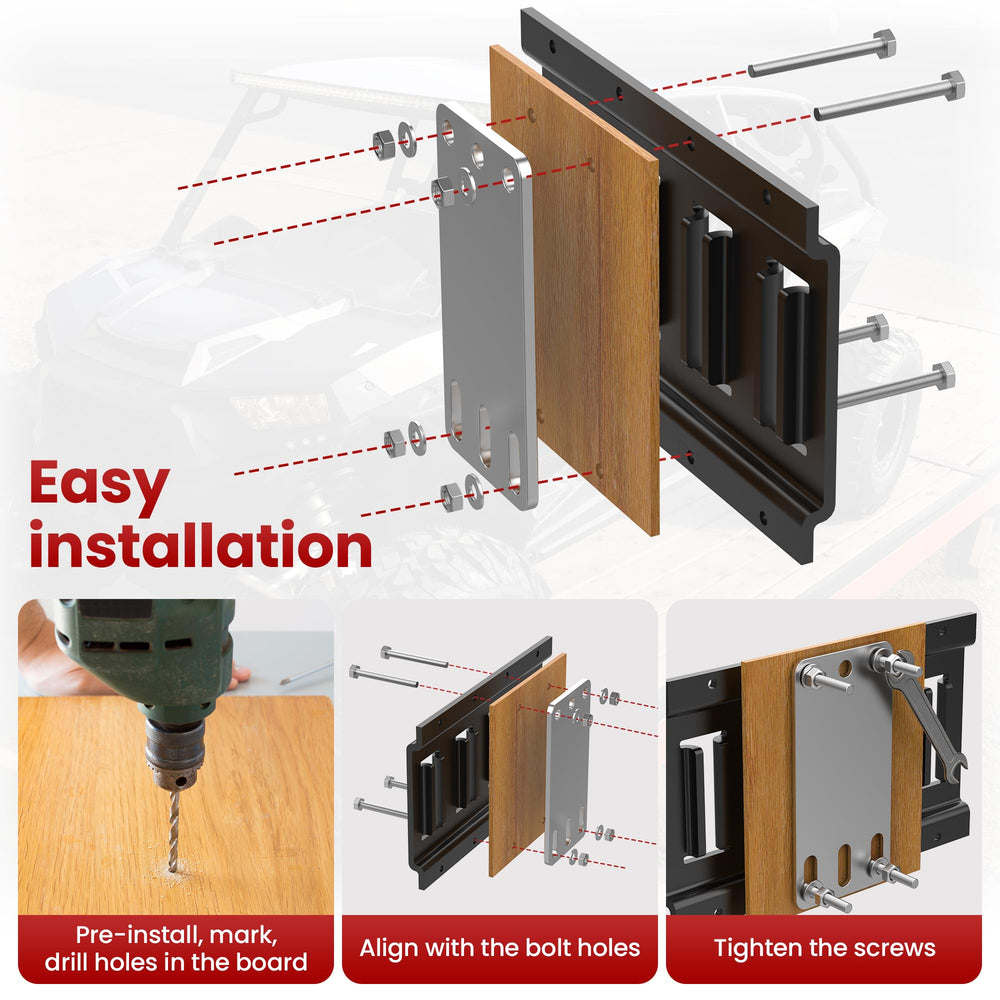 MooxHAI galvanized steel backplate resists corrosion for long-lasting use.