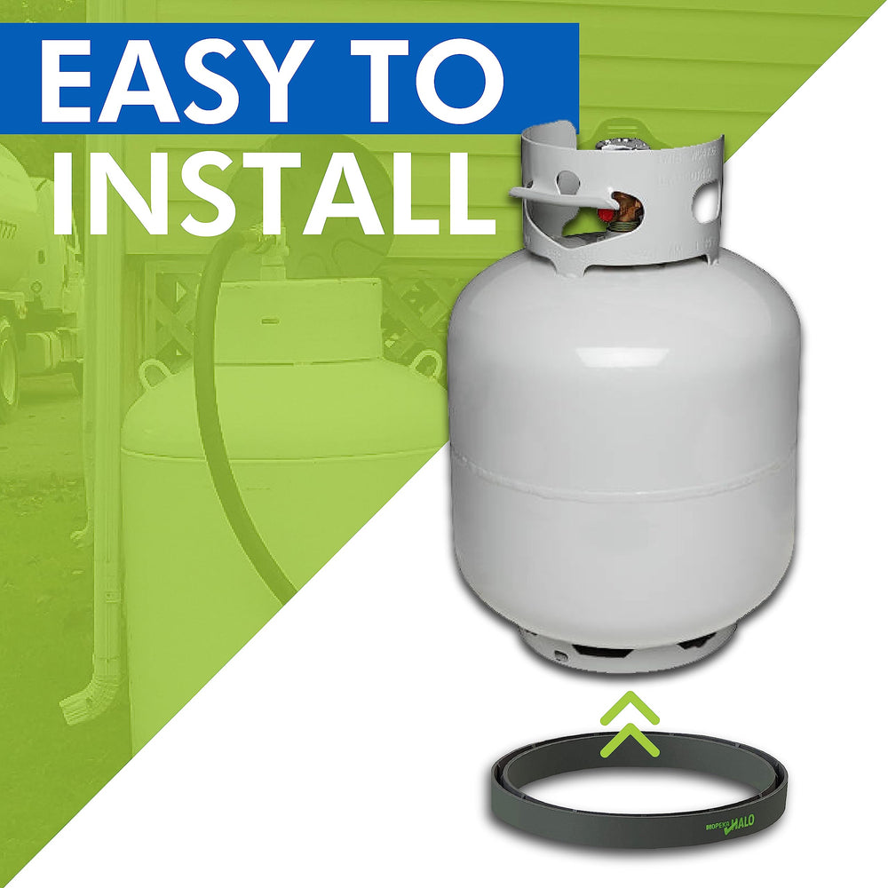 Mopeka Tank Halo cylinder-stand extends sensor range for monitoring devices.