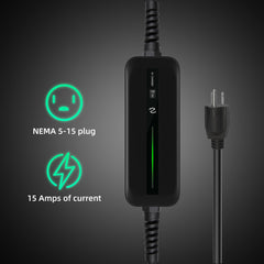 Morec Level 1 EV Charger with 25ft cable for flexible placement