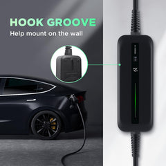 Morec Level 1 EV Charger NEMA 5-15P plug for standard outlets