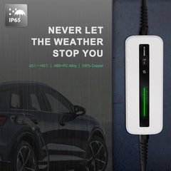 Morec Level 1 EV Charger LCD display shows charging status in real time