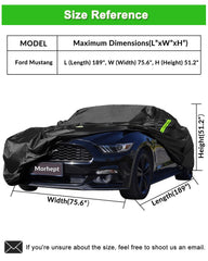 Morhept driver-side zipper car cover enables easy access without removing cover.