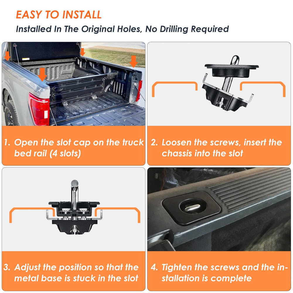 Morkot flush-fit design matches Ford rail caps for a seamless look.