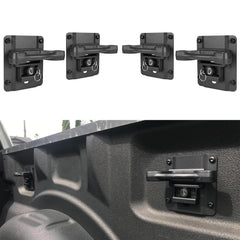 Morkot Boxlink anchors installed in Ford bed create secure cargo tie-down points.