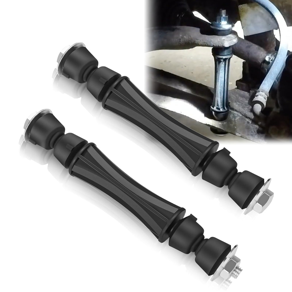 Mormonea K700432 front sway bar link on a Silverado for improved steering stability.