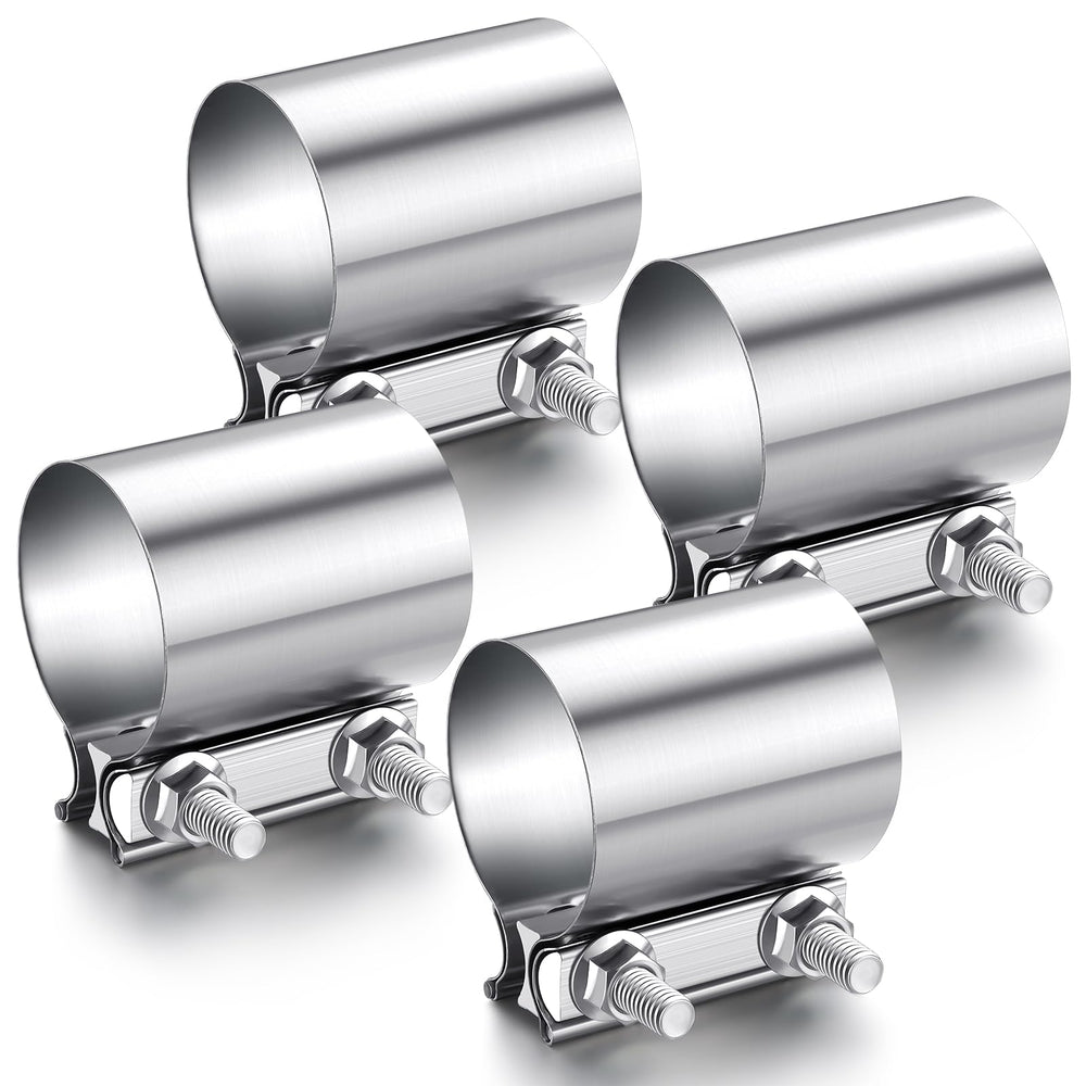 MorningRo 2.5-inch exhaust clamp secures pipes with a tight seal.