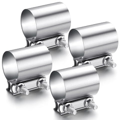 MorningRo 2.5-inch exhaust clamp secures pipes with a tight seal.