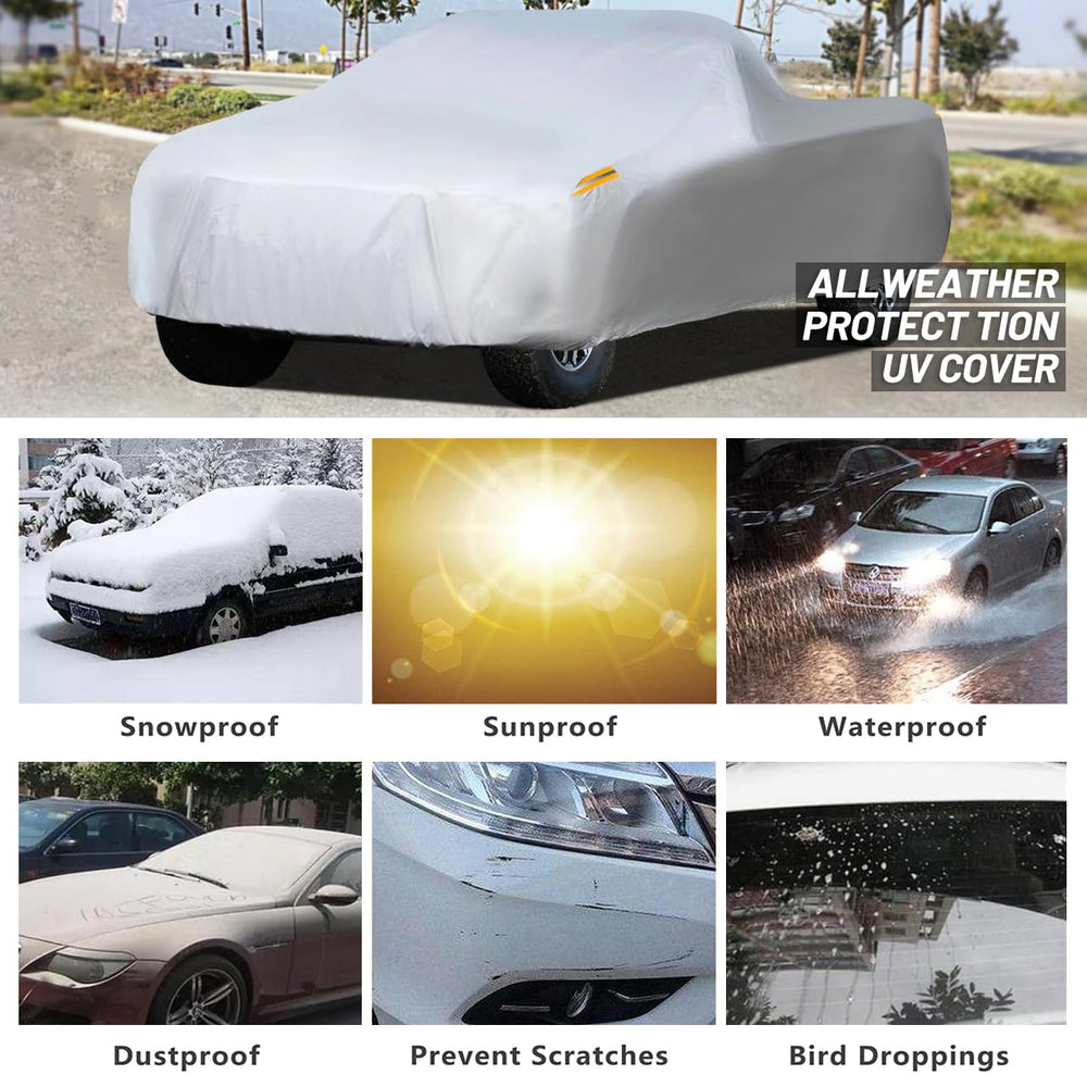 MORNYRAY universal-fit cover fits 210-230 inch trucks securely.