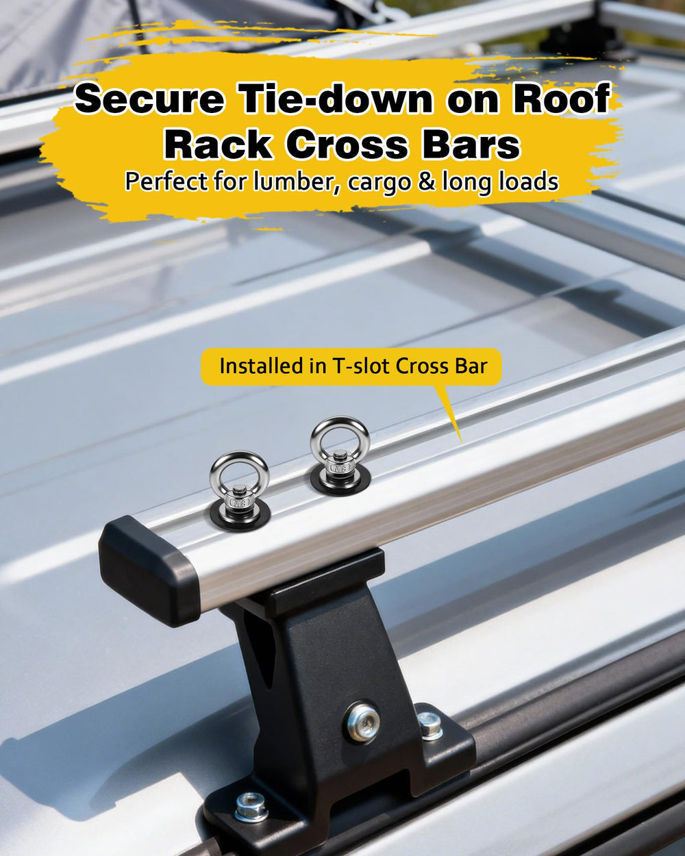 moroinriz stainless steel T bolt eye nut provides strong mounting