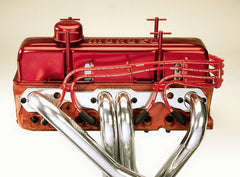 Moroso 72174 chrome brackets for valve cover mounting provide secure support