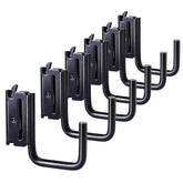 MorScan six-pack 2in E-Track J hooks in black for versatile trailer organization.