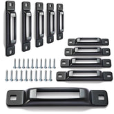 MorScan E-Track slot anchor in black finish secures cargo on trailers