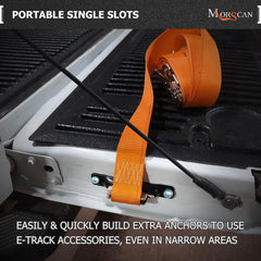 MorScan 1-slot plate with screws ready for wall mounting