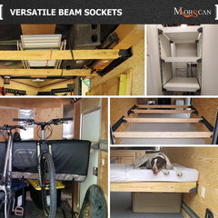 Tie-down slot area on MorScan socket for flexible cargo securing