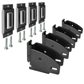 MorScan E-Track end socket closeup with lever for quick secure mounting