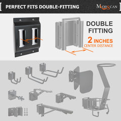 MorScan E-Track double-slot mini plate side view highlighting slim profile