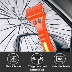 MorTime bright orange safety hammer is easy to spot in low light.