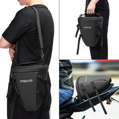 Adjustable shoulder strap fits a wide range of riders.