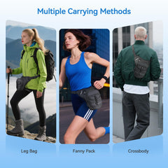 MOSISO breathable cushioning and reflective accents enhance comfort on rides.