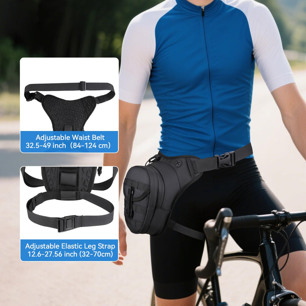 MOSISO leg pouch with dual compartments for organized gear access.