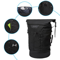 MOSISO dual side handles provide easy lifting when off the bike.
