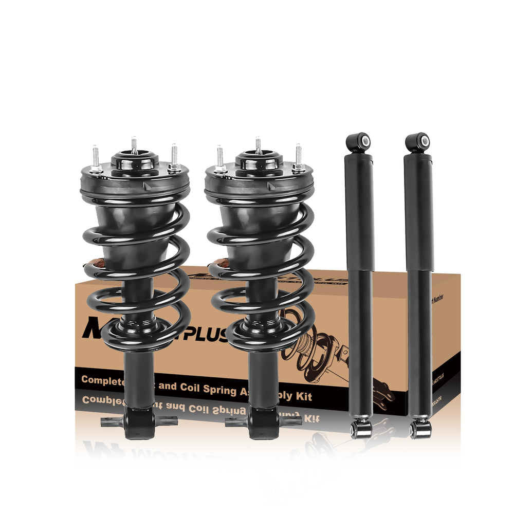 MOSTPLUS front and rear strut assembly kit for Silverado/Sierra improves ride stability