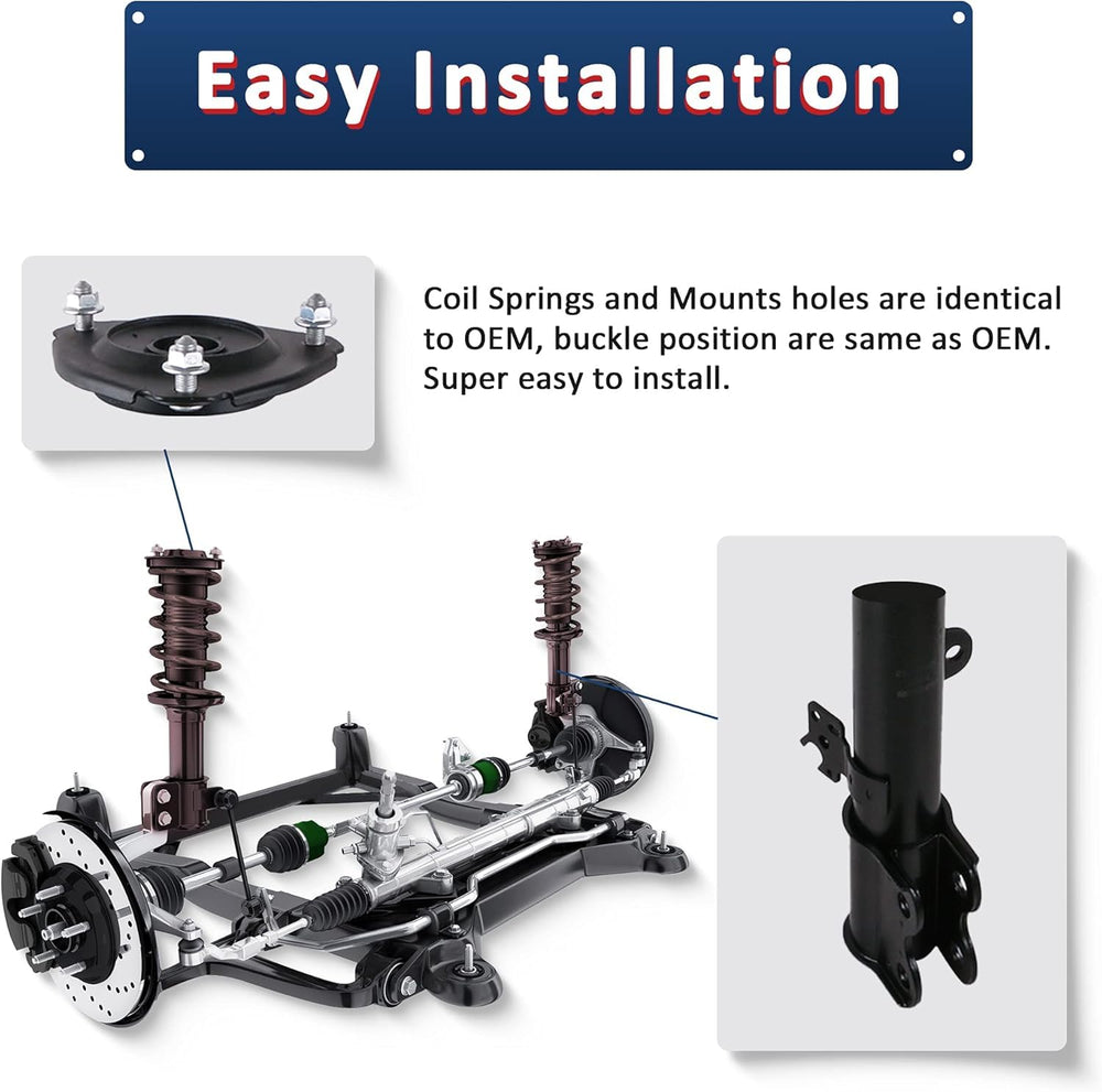 MOSTPLUS assembled front suspension ensures consistent performance during daily driving