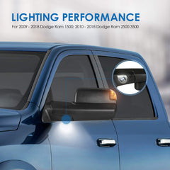 MOSTPLUS black finish mirrors blend with truck styling while adding functional benefits.