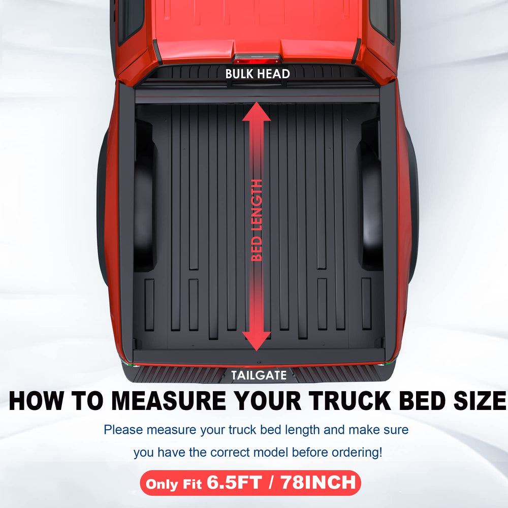 MOSTPLUS patent-design tonneau guarantees secure setup without drilling or modifications.