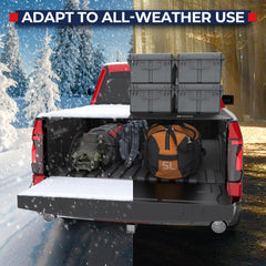 MOSTPLUS tri-fold design offers flexible access for loading and unloading.