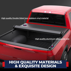 Waterproof and UV-resistant cover keeps cargo dry and protected.