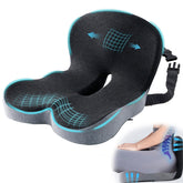 Mosxoed ergonomic seat cushion with adjustable strap provides stable support on long drives.