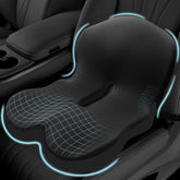 Mosxoed memory foam seat cushion with ergonomic design supports comfortable driving.