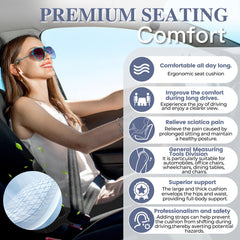 Mosxoed adjustable strap keeps the cushion firmly in place.