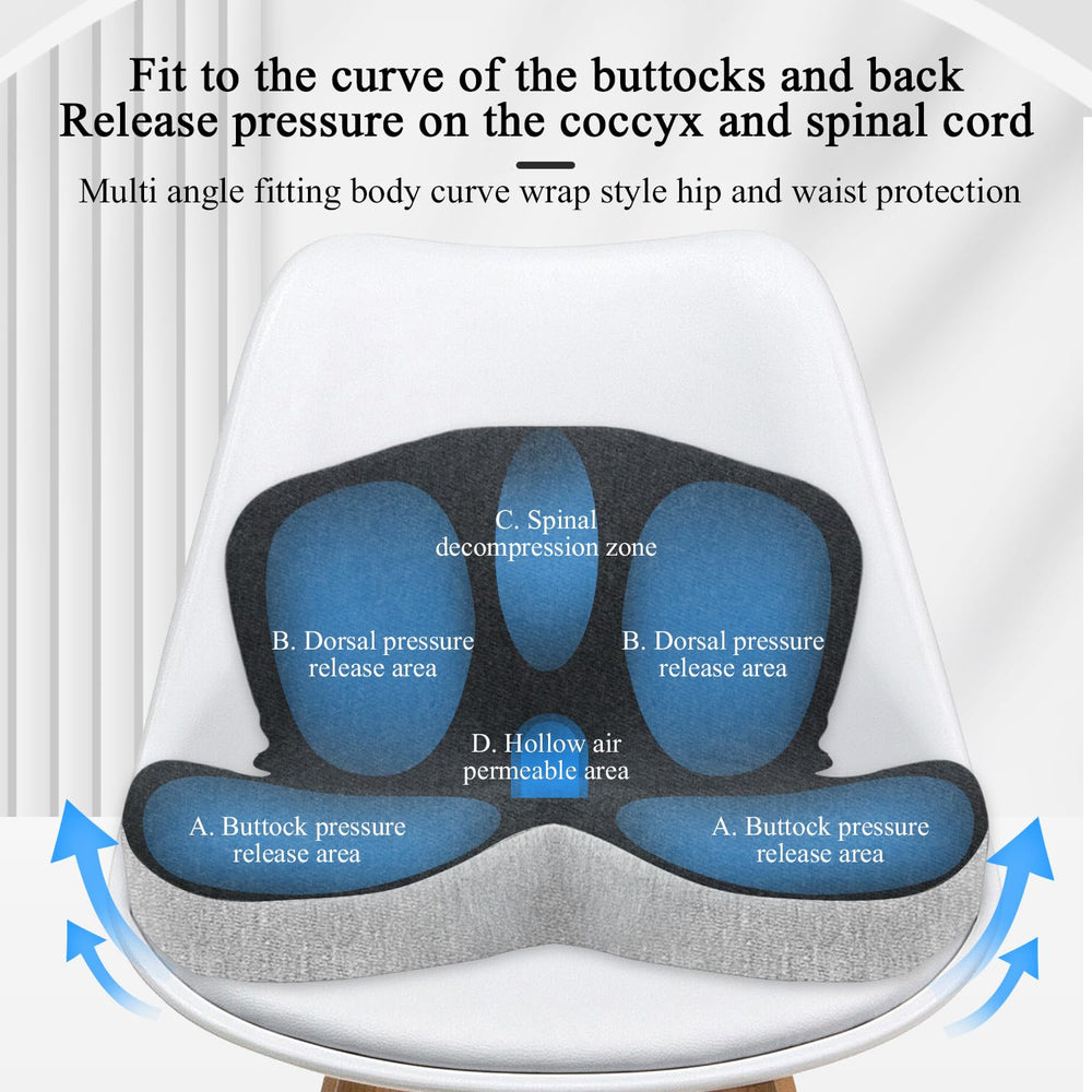 Mosxoed seat cushion enhances overall driving comfort and visibility.