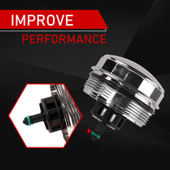 Motarithl OEM-style cover cap on BMW engine bay demonstrates seamless integration.