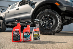 Mothers Back-to-Black High-Gloss Tire Shine applies smoothly and evenly