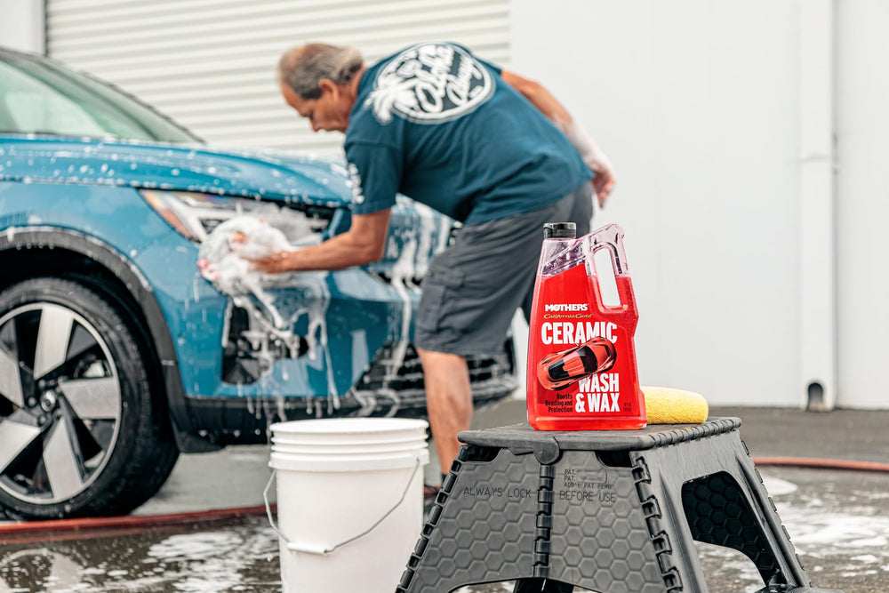 Mothers California Gold Ceramic Wash & Wax gloss finish close-up