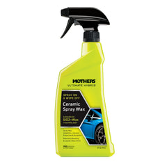 Mothers Ultimate Hybrid Ceramic Spray Wax bottle shows easy spray-on protection for cars