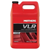 Mothers VLR bottle pour demonstrates an easy one-step clean for vinyl, leather and rubber surfaces