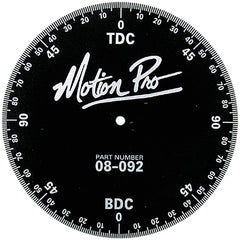Motion Pro degree wheel in aluminum for precise angle measurement