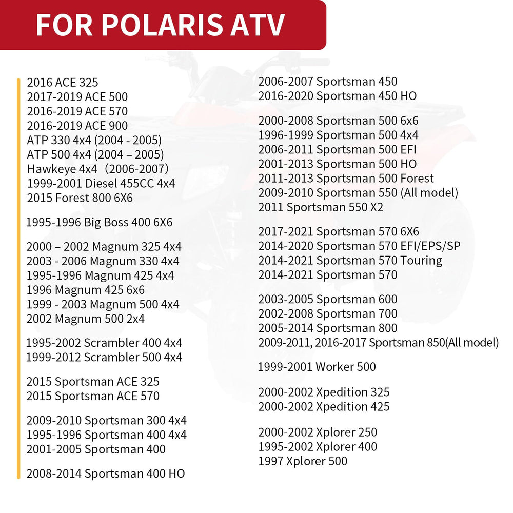 MOTO1988 General 4-1000 compatibility visual for versatile Polaris use.