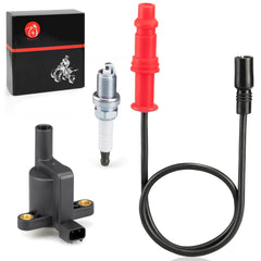 MOTO1988 ignition coil with wire cap for Polaris Ranger 500, improved ignition reliability