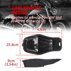 MOTO4U low-profile design fits under most motorcycles for easy maintenance.