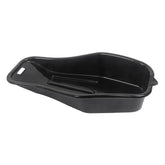 MOTO4U oil drain pan top view shows compact 2L tray for tidy oil collection.