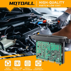 MOTOALL headlight driver module package shows included contents for easy installation