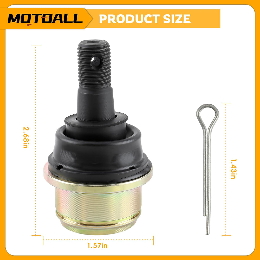 MOTOALL packaging contents showing castle nut, pin and snap ring