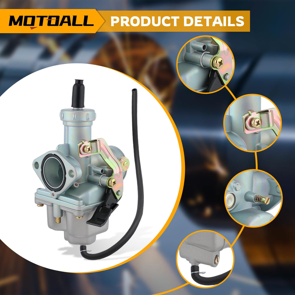 MOTOALL PZ27 carburetor intake 27mm focus enables precise air flow.