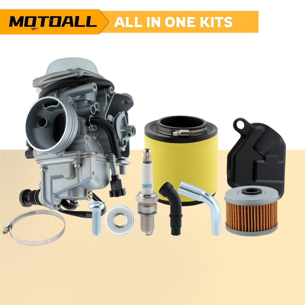 MOTOALL TRX350 carburetor with mounting hardware ready for Rancher installation
